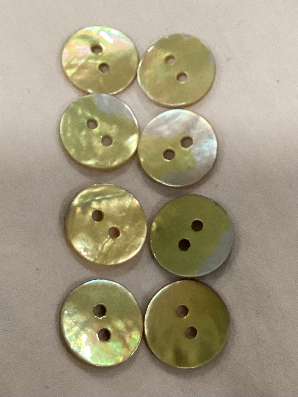 Abalone shell Buttons - Set of 8